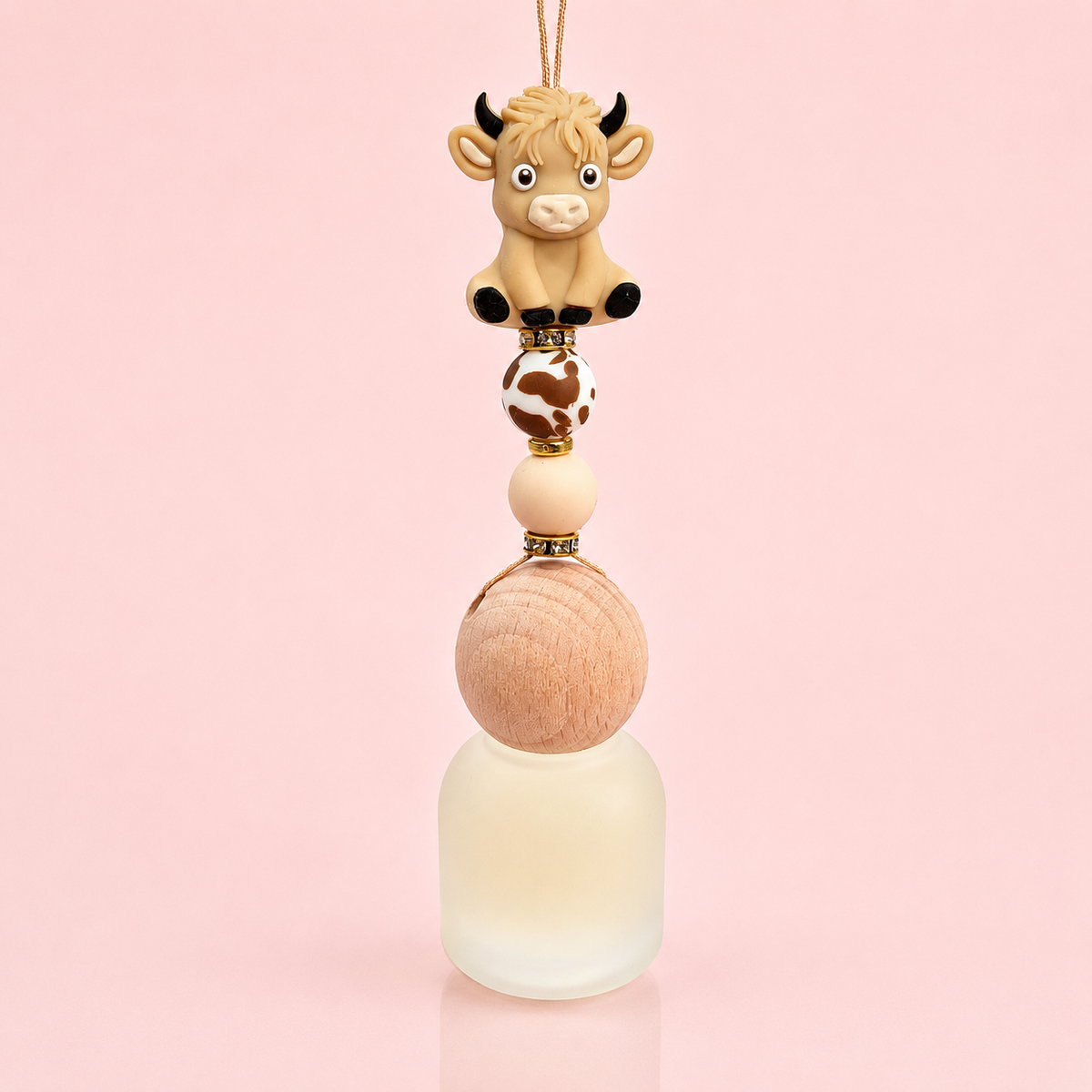 Highland Cow Car Diffuser – Light Brown