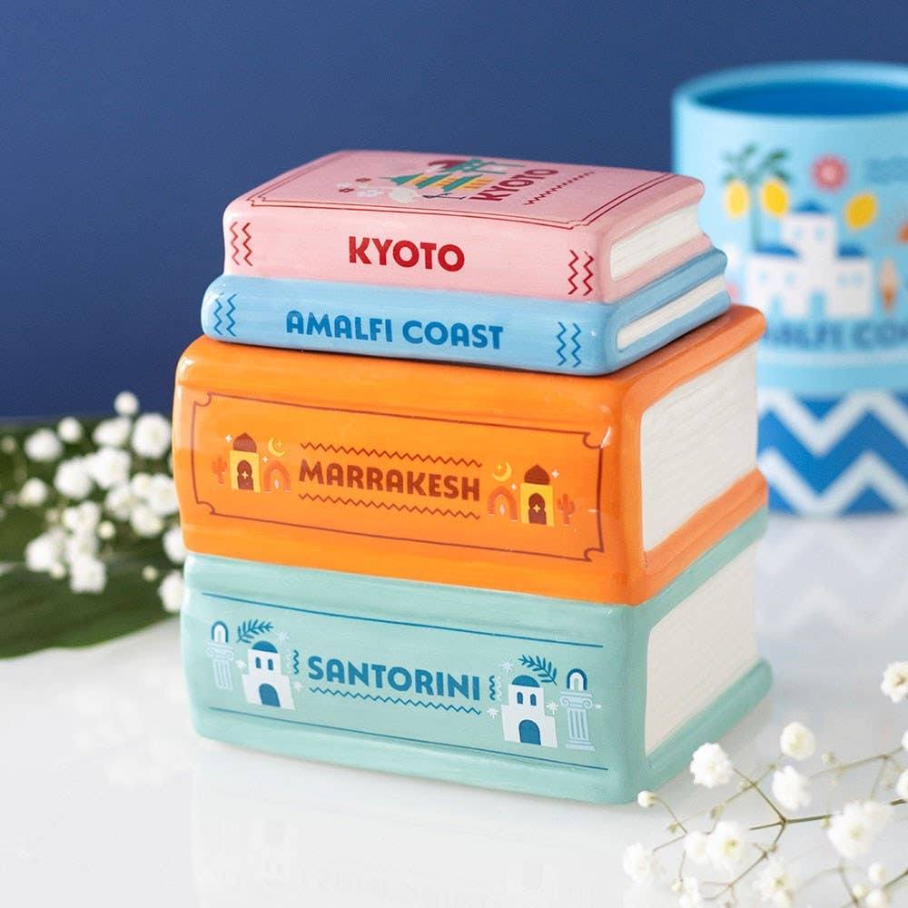 Travel Book Stack Oil Burner & Wax Warmer – Scents of Adventure