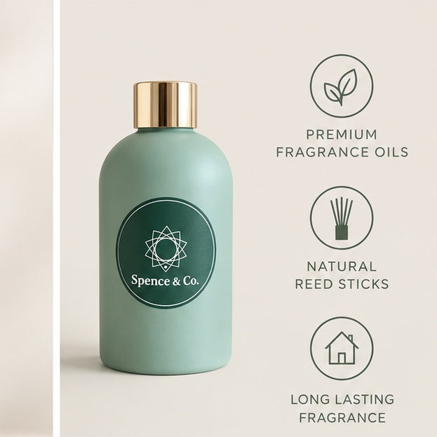 Spence & Co. Reed Diffuser | Sage Green | Home Fragrance